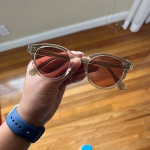 Mr. Leight Audrey C Olive frame Rose Lense Sunglasses Garrett Leight